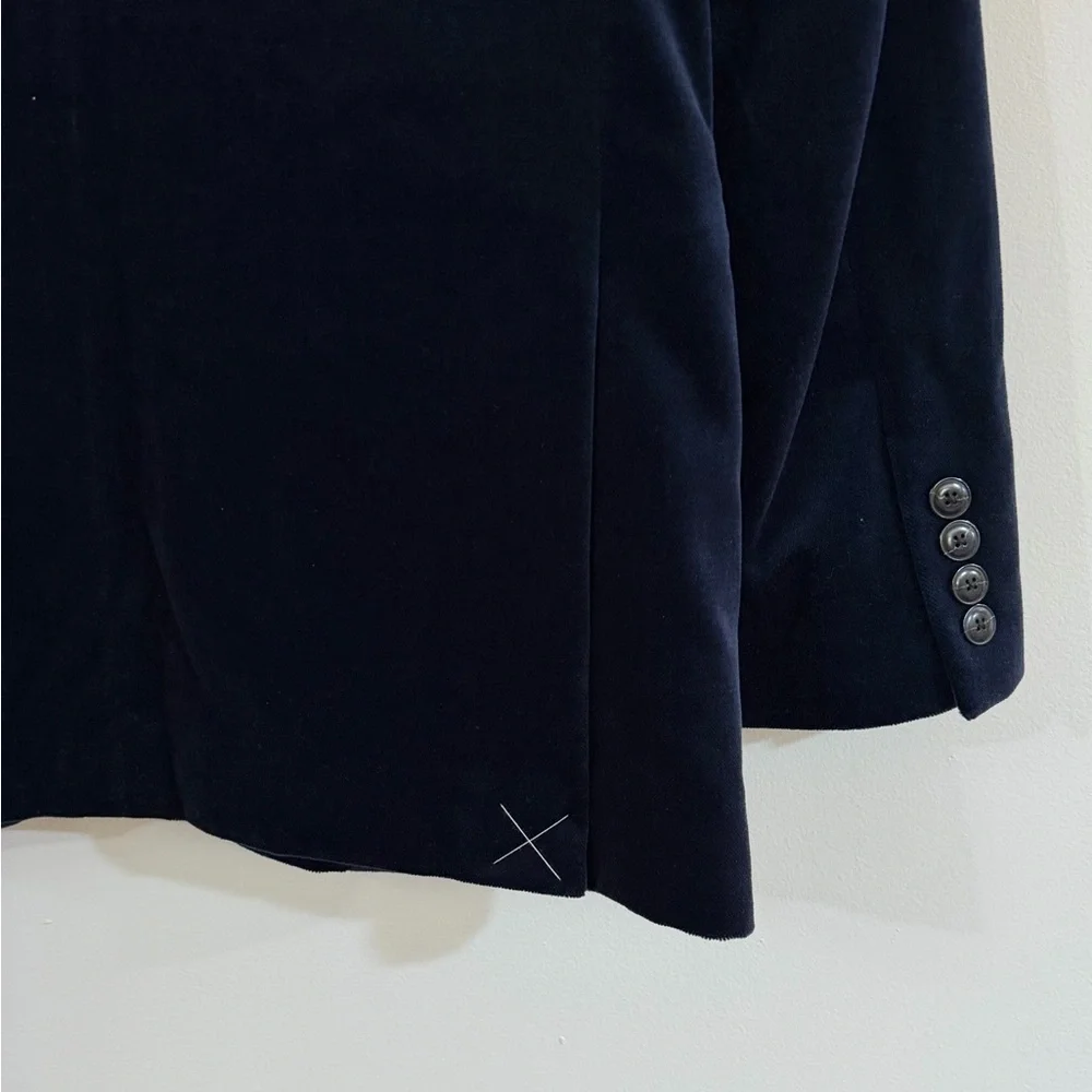 NWOT J Crew Ludlow Navy Blue Velvet Party Blazer Dinner Jacket Tuxedo 36R